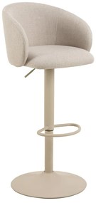 Beżowy hoker z regulowaną wysokością/z podłokietnikami (wysokość siedziska 86 cm) Eleanor – Actona
