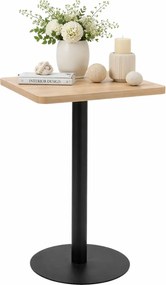 Kwadratowy nowoczesny stolik barowy dąb sonoma + czarny G7-D29