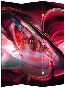 Parawan - Czerwone fraktale (126x170 cm)
