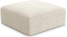 Beżowy sztruksowy podnóżek Campi – Cosmopolitan Design