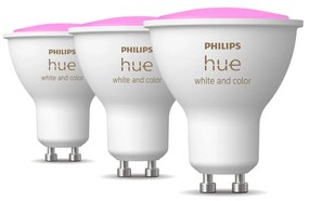 Inteligentne żarówki LED z gwintem GU10, 6 W zestaw 3 szt. White and color ambiance – Philips Hue