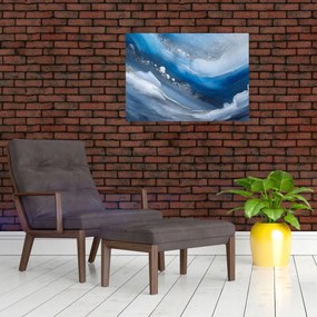 Obraz na szkle - Abstrakcja oceanu (70x50 cm)