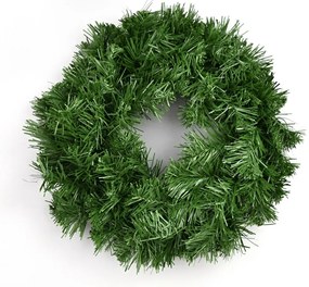 Sztuczny wieniec zielony, 25 cm