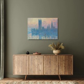 Obraz na szkle - Claude Monet, The Houses of Parliament, Sunset, reprodukcje (70x50 cm)