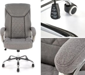 Szary fotel gabinetowy Helder 2 Halmar