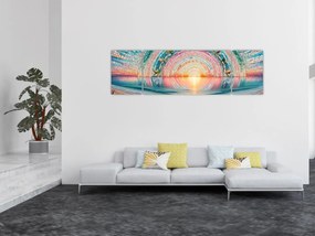 Obraz – Mozaika zachodzącego słońca (170x50 cm)