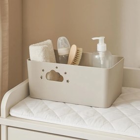 Koszyk do przechowywania NEBULA z uchwytami w kształcie chmurki i gwiazdki, wys. 11 cm