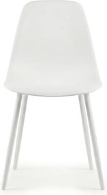 Krzesło do jadalni OSAKA plastikowe, białe