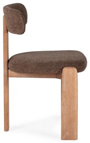 Brązowe tapicerowane krzesła zestaw 2 szt. Nadia – MOME