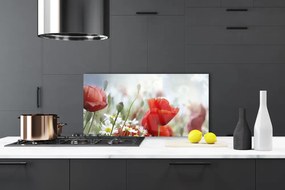 Panel Szklany Płatki Kwiatów w Makro