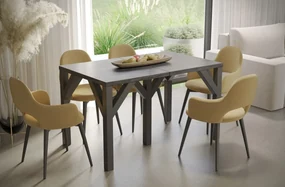 Stół rozkładany DUNAJ 130(240)x90 beton ciemny ENDO