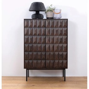 Ciemnobrązowa szafka 90x130 cm Latina – Unique Furniture