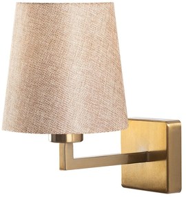 Beżowy/w kolorze złota kinkiet ø 18 cm Profil – Opviq lights