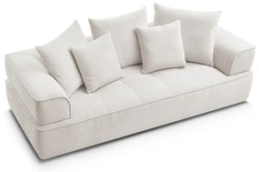 Beżowa sofa z tkaniny szenilowej 237 cm Whesley – Bobochic Paris