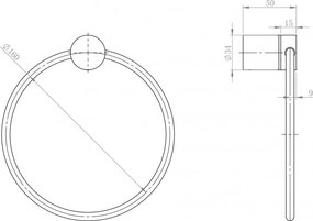 Pierścień na ręcznik SDVHR