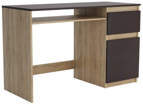 Biurko komputerowe młodzieżowe szkolne 120 cm REMI1 Dąb Sonoma/Wenge