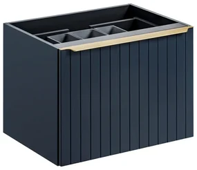 Szafka pod umywalkę SANTA FE DEEP BLUE 80 cm niebieska indigo COMAD