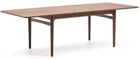Rozkładany stół z dodatkowym blatem w dekorze orzecha 100x200 cm Elan – Kave Home