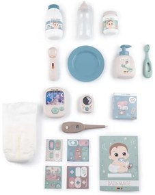 Smoby baby nurse elektroniczny duży kącik opiekunki dla lalki 19 akcesoriów