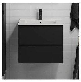 Szafka łazienkowa z umywalką KENWOOD 61 cm czarna