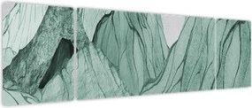 Obraz - Emerald Mountains N⁰1 (170x50 cm)