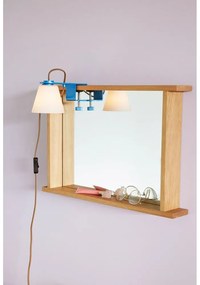 Niebieska lampa stołowa ze szklanym kloszem (wysokość 23 cm) Lure – Hübsch