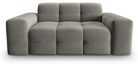 Szara aksamitna sofa 156 cm Kendal – Micadoni Home