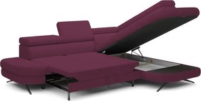 Narożnik OTIS L Prawostronny Regulowane Zagłówki wolnostojący tkanina AURORA 09 WERSAL