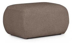 Brązowy podnóżek z materiału bouclé Mirel – Rodier