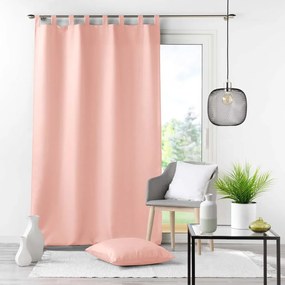Różowa zasłona 140x260 cm Essentiel – douceur d'intérieur