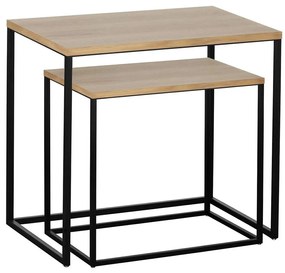 Eglo 424006 - ZESTAW 2x stolików pomocniczych TOZAWA brązowy/czarny