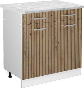 Szafka dolna do kuchni dąb rzemieślniczy 80x60x81.6 r-line