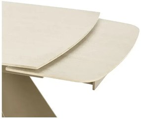 Stół rozkładany SALIX 180(260)x90 trawertyn/kaszmirowy HALMAR