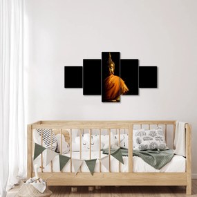 Obraz - Posąg Złotego Buddy (125x70 cm)