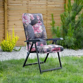 Fotel ogrodowy rozkładany Lena Black Edition A098-01IB PATIO