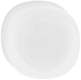 Altom Zestaw płytkich talerzy ze szkła opalowego White harmony 28 cm, 6 szt.