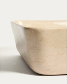 Beżowa kamienna umywalka 40x40 cm Darnen – Kave Home