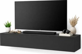 Czarna podwieszana szafka rtv 100 cm S9-A97