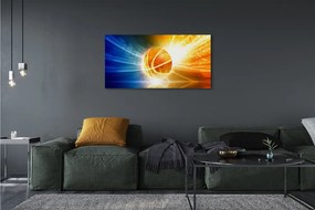 Obraz drukowany na płótnie Wieczorny Trening Koszykówki