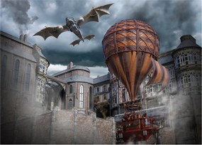 Obraz na szkle - Surrealistyczny krajobraz (70x50 cm)