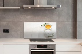 Szklany Panel Dzbanek Świeżej Herbaty