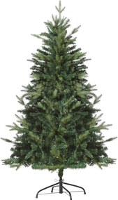 Choinka HOMCOM 1,5m, Sztuczna Tanne z 946 Gałęziami i Metalowym Stojakiem, PVC, Zielona Ø95 x 150H cm