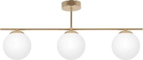Złoto-biała potrójna lampa sufitowa glamour - A672 C5-C81