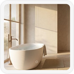 Lustro ścienne LED 70x70cm TOP-2