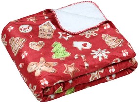 Koc świąteczny z barankiem NOEL, 130 x 160 cm