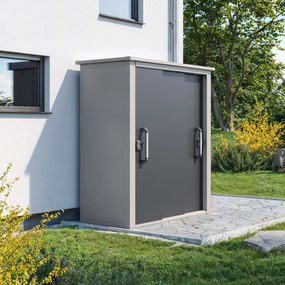 PRIMEYARD 150 x 78 cm Szafa ogrodowa XL, białe aluminium - (GFPV01162)