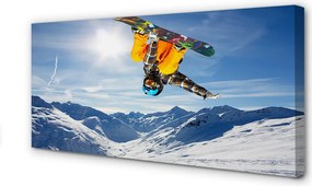 Obraz na płótnie Ekstremalny Zjazd Ze Szczytu