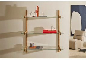 Szklany komponent – półka 3 szt. 110x1 cm Sitra – Kave Home