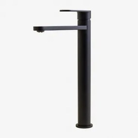 Mosiężna Bateria Umywalkowa Alameda Czarny Matowy & ↑30 Cm - Sklum