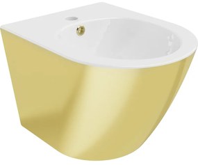 Mexen Lena bidet wiszący, biały/złoty - 35224806